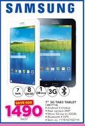 Samsung 7" 3G Tab 3 Tablet SM-T116-Each