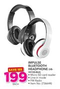 Volkano Impulse Bluetooth Headphone VB-VH100-BLK-Each