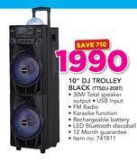 Telefunken 10" DJ Trolley Black TTSDJ-20BT