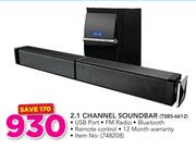 Telefunken 2.1 Channel Soundbar TSBS-6612