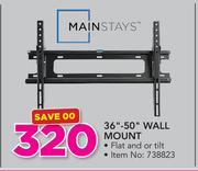 Mainstays 36"-50" Wall Mount