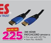 Ellies 3M HDMI Patchcord BPHDMI3