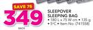 Campmaster Sleepover Sleeping Bag-Each