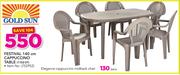Gold Sun Festival 140cm Cappuccino Table 1102-ST