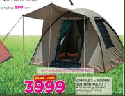 Campmaster Canvas 3 x 3 Dome 505 Tent Fulfly