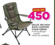 Campmaster Deluxe 300 High Back Camping Chair Green