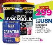 USN Creatine Transport System Orange Or Grape-650g Each