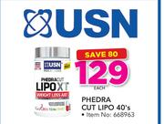 USN Phedra Cut Lipo-40's Each