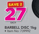 Everlast Barbell Disc-1Kg Each