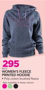 Everlast Women's Fleece Printed Hoodie-Each