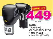 Everlast Elite Training Glove 80Z/120Z/140Z/160Z-Per Pair