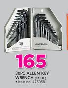 Fragram 30PC Allen Key Wrench K101G