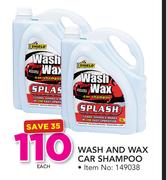 Shield Wash & Wax Car Shampoo-Each