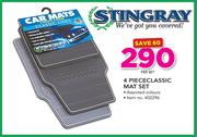 Stingray 4 Piece Classic Mat Set-Per Set