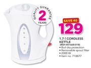 Logik 1.7Ltr Cordless Kettle RSH-441668-018