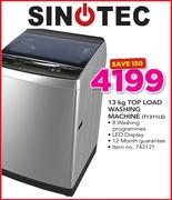 Sinotec 13Kg Top Load Washing Machine T1311LS
