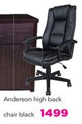 Anderson High Back Chair Black