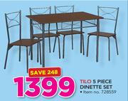 Tilo 5 Piece Dinette Set