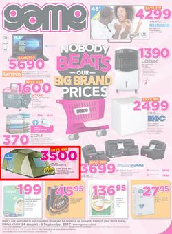 Game Namibia : Oshakati Nobody Beats Our Big Brand Prices (24 Aug - 6 Sep 2017), page 1