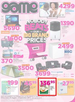 Game Namibia : Oshakati Nobody Beats Our Big Brand Prices (24 Aug - 6 Sep 2017), page 1