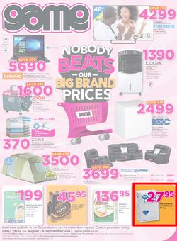 Game Namibia : Oshakati Nobody Beats Our Big Brand Prices (24 Aug - 6 Sep 2017), page 1