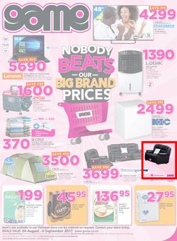Game Namibia : Oshakati Nobody Beats Our Big Brand Prices (24 Aug - 6 Sep 2017), page 1