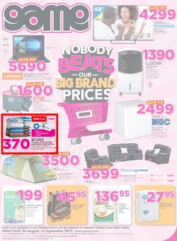 Game Namibia : Oshakati Nobody Beats Our Big Brand Prices (24 Aug - 6 Sep 2017), page 1