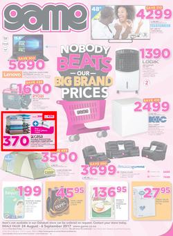 Game Namibia : Oshakati Nobody Beats Our Big Brand Prices (24 Aug - 6 Sep 2017), page 1
