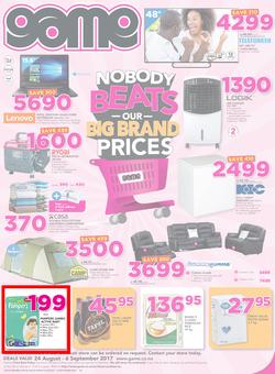 Game Namibia : Oshakati Nobody Beats Our Big Brand Prices (24 Aug - 6 Sep 2017), page 1