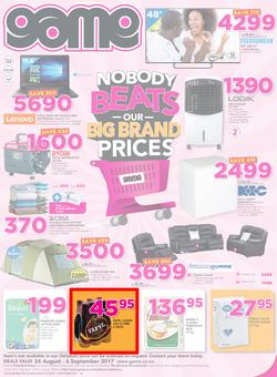 Game Namibia : Oshakati Nobody Beats Our Big Brand Prices (24 Aug - 6 Sep 2017), page 1