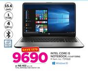 HP 15.6" Intel Core i5 Notebook 15-AY100NI