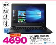 Lenovo 15.6" Intel Celeron Notebook IDEAPAD 110