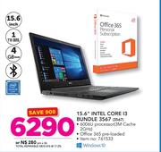 Dell 15.6" Intel Core i3 Bundle 3567