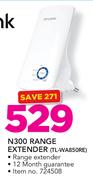 TP-Link N300 Range Extender TL-WA850RE