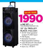Telefunken 10" DJ Trolley Black TTSDJ-20BT