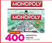 Monopoly Mzansi