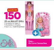 Steffi 29cm Ballet Doll With Free Evi Love Favourites