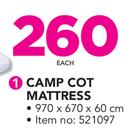 Little One Camp Cot Mattress