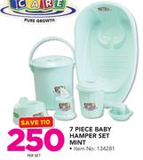 Baby Care 7 Piee Baby Hamper Set Mint-Per Set