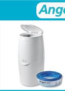 Angelcare White Nappy Bin-Each