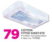 Snuggletime Cotton Fitted Sheet STD