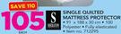 Sheraton Single Quilted Mattress Protector