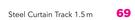 Decorland Steel Curtain Track Double-1.5M