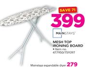 Mainstays Mesh Top Ironing Board