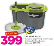 Home Mark Top Mop Plus Includes A Spinning Action Mop & Dual Action Bucket