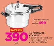 Tissolli 7Ltr Solid Lid Pressure Cooker