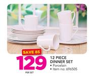 12 Piece Dinner Set-Per Set