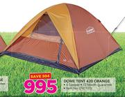 Camp Master Dome Tent 420 Orange