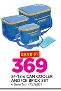 Discovery Adventures 24-12-6 Can Cooler And Ice Brick Set