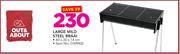 Out & About Large Mild Steel Braai